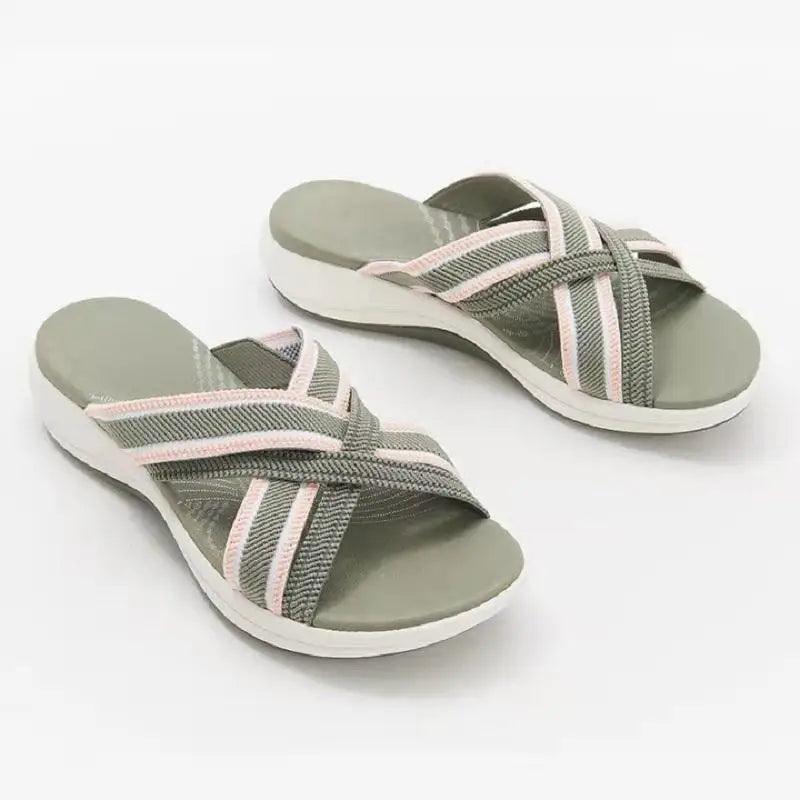 Womens New Summer Retro Sandals Flat Casual Elegant Soft Modern Beach Sandals - ALLURELATION - 502, Beach Sandals, Bedge Sandals, Black Sandals, Blue Womens Sandals, Casual Womens Shoes, Classic Women's Sandals, Colorful Sandals, Comfort Sandals, Cotton Fabric Sandals, Elegant Sandals, Fashion Sandals, Sandals, Shoes, Summer Sandals, Women Sandals, Women Shoes, Womens Sandals, Womens Shoes - Stevvex.com
