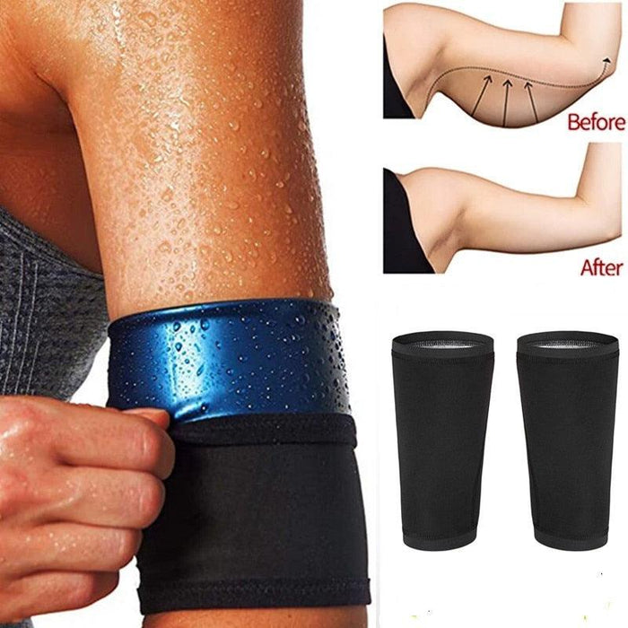 1 Pair Arm Band Women Elastic Compression Arm Shaping Sleeves Anti Cellulite Arm Shapers Cooling Compression Sleeves For Men & Women Arm Cover Protector For Basketball Sport Arm Kit