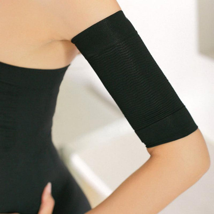 1 Pair Arm Sleeve Weight Loss Calories Slim Slimming Arm Shaper Weight Loss Fat Burning Wrap Bands Massager Sleeve Wrap Weight Loss Fat Burning Running Arm Warmers Comfortable Soft Arm Cover For Indoor And Outdoor