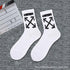 1 Pair Brand New Fashion Pure Cotton Black White Crew Unisex Socks Sports High Skateboard Blaze Street Wear Happy Long Warm Winter And Autumn Socks For Men And Women
