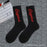 1 Pair Brand New Fashion Pure Cotton Black White Crew Unisex Socks Sports High Skateboard Blaze Street Wear Happy Long Warm Winter And Autumn Socks For Men And Women