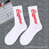 1 Pair Brand New Fashion Pure Cotton Black White Crew Unisex Socks Sports High Skateboard Blaze Street Wear Happy Long Warm Winter And Autumn Socks For Men And Women