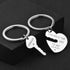 1 Pair Couple Key Chain Ring Set "I LOVE YOU" With Red Heart Keychains Originality Car Key Accessories Couples Keychain Boyfriend Girlfriend Keyring Car Key Decoration Women Men Car Keychain
