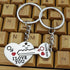 1 Pair Couple Key Chain Ring Set "I LOVE YOU" With Red Heart Keychains Originality Car Key Accessories Couples Keychain Boyfriend Girlfriend Keyring Car Key Decoration Women Men Car Keychain