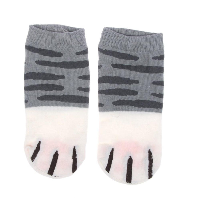 1 pair New Lady Girls Summer Winter Candy Color Kawaii Cute Socks Cartoon Cute Cats Paw Kitty Claws Ankle Short Socks Cute Paw Casual Ankle Socks For Men And Women