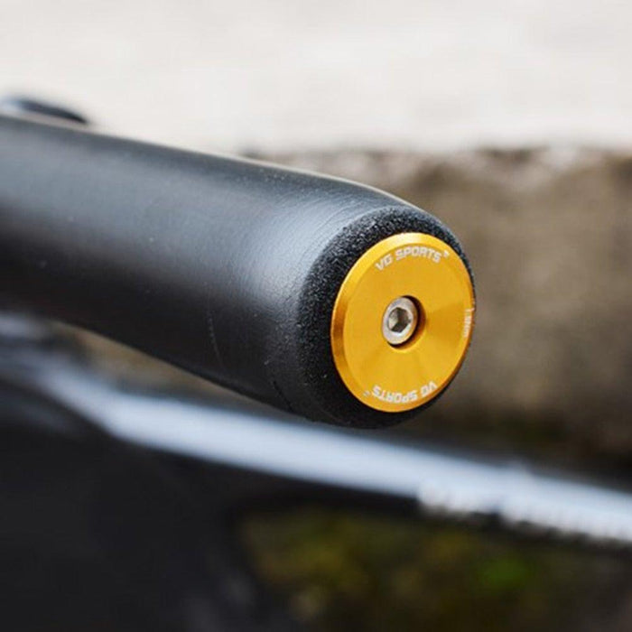 1 Pair Road Folding Bike Handlebar Grip Ends Cap Racing Cycling Handle Bar Plugs Outdoor Cycling Aluminum Bike Handlebar End Plugs Expanding Locking Bar End Caps For Road Bike Mountain Bike