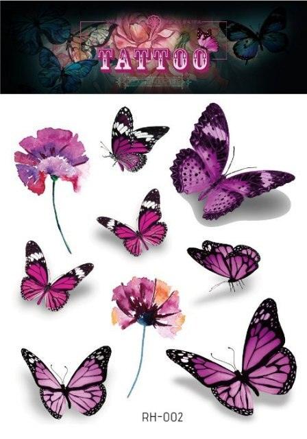 1 Pc Butterfly 3D Temporary Tattoo 52 Style Waterproof Butterfly Tattoos Stickers Temporary Colorful Design For Womens - STEVVEX Beauty - 103, 3D Tattoo, Arm Tattoo, Beauty, Black Tattoos, Body Tattoo, Boys Tattoo, Butterfly Tattoo, Fashion Tattoo, Realistic Tattoo, Small Tattoo, Tattoo, Waterproof Tattoo, Women Tattoo, Womens Tattoo - Stevvex.com