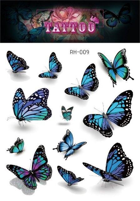 1 Pc Butterfly 3D Temporary Tattoo 52 Style Waterproof Butterfly Tattoos Stickers Temporary Colorful Design For Womens - STEVVEX Beauty - 103, 3D Tattoo, Arm Tattoo, Beauty, Black Tattoos, Body Tattoo, Boys Tattoo, Butterfly Tattoo, Fashion Tattoo, Realistic Tattoo, Small Tattoo, Tattoo, Waterproof Tattoo, Women Tattoo, Womens Tattoo - Stevvex.com