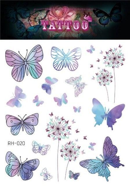 1 Pc Butterfly 3D Temporary Tattoo 52 Style Waterproof Butterfly Tattoos Stickers Temporary Colorful Design For Womens - STEVVEX Beauty - 103, 3D Tattoo, Arm Tattoo, Beauty, Black Tattoos, Body Tattoo, Boys Tattoo, Butterfly Tattoo, Fashion Tattoo, Realistic Tattoo, Small Tattoo, Tattoo, Waterproof Tattoo, Women Tattoo, Womens Tattoo - Stevvex.com