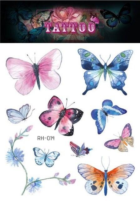 1 Pc Butterfly 3D Temporary Tattoo 52 Style Waterproof Butterfly Tattoos Stickers Temporary Colorful Design For Womens - STEVVEX Beauty - 103, 3D Tattoo, Arm Tattoo, Beauty, Black Tattoos, Body Tattoo, Boys Tattoo, Butterfly Tattoo, Fashion Tattoo, Realistic Tattoo, Small Tattoo, Tattoo, Waterproof Tattoo, Women Tattoo, Womens Tattoo - Stevvex.com