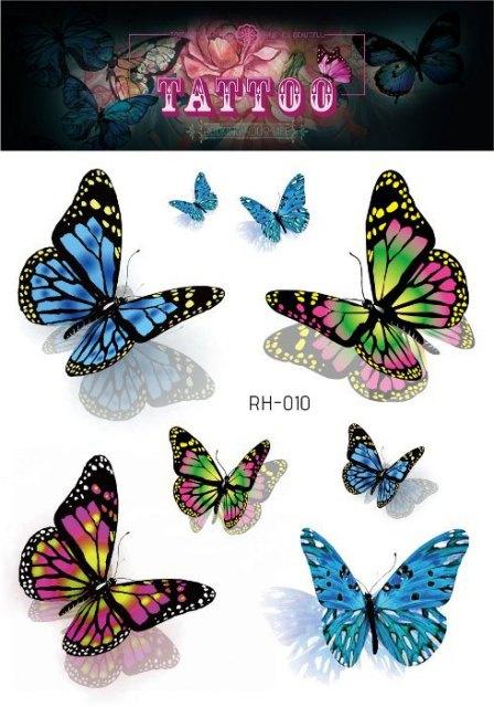 1 Pc Butterfly 3D Temporary Tattoo 52 Style Waterproof Butterfly Tattoos Stickers Temporary Colorful Design For Womens - STEVVEX Beauty - 103, 3D Tattoo, Arm Tattoo, Beauty, Black Tattoos, Body Tattoo, Boys Tattoo, Butterfly Tattoo, Fashion Tattoo, Realistic Tattoo, Small Tattoo, Tattoo, Waterproof Tattoo, Women Tattoo, Womens Tattoo - Stevvex.com