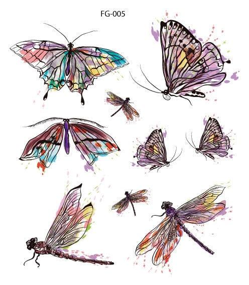1 Pc Butterfly 3D Temporary Tattoo 52 Style Waterproof Butterfly Tattoos Stickers Temporary Colorful Design For Womens - STEVVEX Beauty - 103, 3D Tattoo, Arm Tattoo, Beauty, Black Tattoos, Body Tattoo, Boys Tattoo, Butterfly Tattoo, Fashion Tattoo, Realistic Tattoo, Small Tattoo, Tattoo, Waterproof Tattoo, Women Tattoo, Womens Tattoo - Stevvex.com