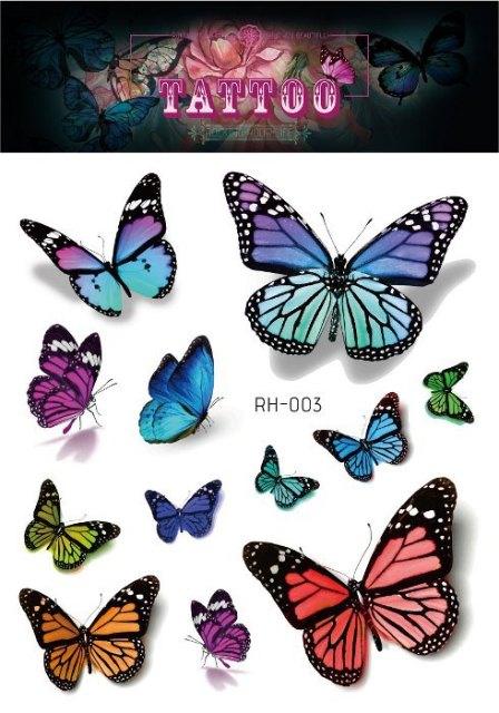 1 Pc Butterfly 3D Temporary Tattoo 52 Style Waterproof Butterfly Tattoos Stickers Temporary Colorful Design For Womens - STEVVEX Beauty - 103, 3D Tattoo, Arm Tattoo, Beauty, Black Tattoos, Body Tattoo, Boys Tattoo, Butterfly Tattoo, Fashion Tattoo, Realistic Tattoo, Small Tattoo, Tattoo, Waterproof Tattoo, Women Tattoo, Womens Tattoo - Stevvex.com