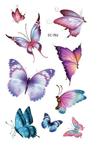 1 Pc Butterfly 3D Temporary Tattoo 52 Style Waterproof Butterfly Tattoos Stickers Temporary Colorful Design For Womens - STEVVEX Beauty - 103, 3D Tattoo, Arm Tattoo, Beauty, Black Tattoos, Body Tattoo, Boys Tattoo, Butterfly Tattoo, Fashion Tattoo, Realistic Tattoo, Small Tattoo, Tattoo, Waterproof Tattoo, Women Tattoo, Womens Tattoo - Stevvex.com