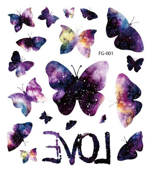 1 Pc Butterfly 3D Temporary Tattoo 52 Style Waterproof Butterfly Tattoos Stickers Temporary Colorful Design For Womens - STEVVEX Beauty - 103, 3D Tattoo, Arm Tattoo, Beauty, Black Tattoos, Body Tattoo, Boys Tattoo, Butterfly Tattoo, Fashion Tattoo, Realistic Tattoo, Small Tattoo, Tattoo, Waterproof Tattoo, Women Tattoo, Womens Tattoo - Stevvex.com