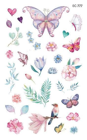 1 Pc Butterfly 3D Temporary Tattoo 52 Style Waterproof Butterfly Tattoos Stickers Temporary Colorful Design For Womens - STEVVEX Beauty - 103, 3D Tattoo, Arm Tattoo, Beauty, Black Tattoos, Body Tattoo, Boys Tattoo, Butterfly Tattoo, Fashion Tattoo, Realistic Tattoo, Small Tattoo, Tattoo, Waterproof Tattoo, Women Tattoo, Womens Tattoo - Stevvex.com