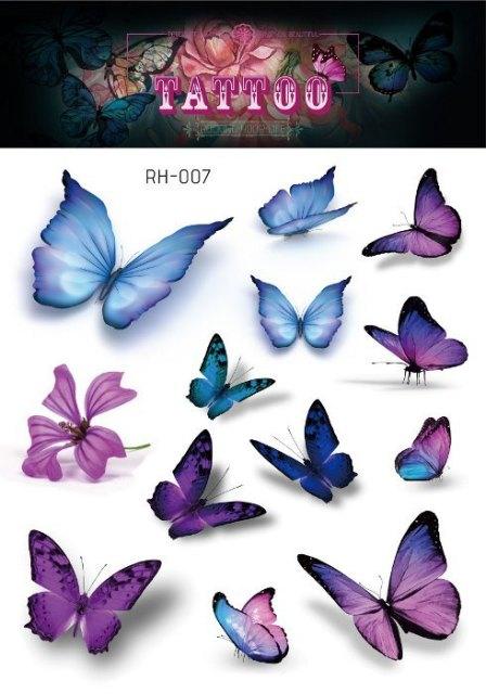 1 Pc Butterfly 3D Temporary Tattoo 52 Style Waterproof Butterfly Tattoos Stickers Temporary Colorful Design For Womens - STEVVEX Beauty - 103, 3D Tattoo, Arm Tattoo, Beauty, Black Tattoos, Body Tattoo, Boys Tattoo, Butterfly Tattoo, Fashion Tattoo, Realistic Tattoo, Small Tattoo, Tattoo, Waterproof Tattoo, Women Tattoo, Womens Tattoo - Stevvex.com