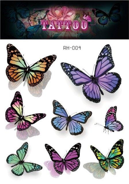 1 Pc Butterfly 3D Temporary Tattoo 52 Style Waterproof Butterfly Tattoos Stickers Temporary Colorful Design For Womens - STEVVEX Beauty - 103, 3D Tattoo, Arm Tattoo, Beauty, Black Tattoos, Body Tattoo, Boys Tattoo, Butterfly Tattoo, Fashion Tattoo, Realistic Tattoo, Small Tattoo, Tattoo, Waterproof Tattoo, Women Tattoo, Womens Tattoo - Stevvex.com