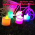1 PC Creative LED Candle Fake Candles with Moving Flame Outdoor Flickering Flameless Electric Candle Light Multicolor Lamp Simulation Color Flame Tea Light Home Wedding Birthday Decoration