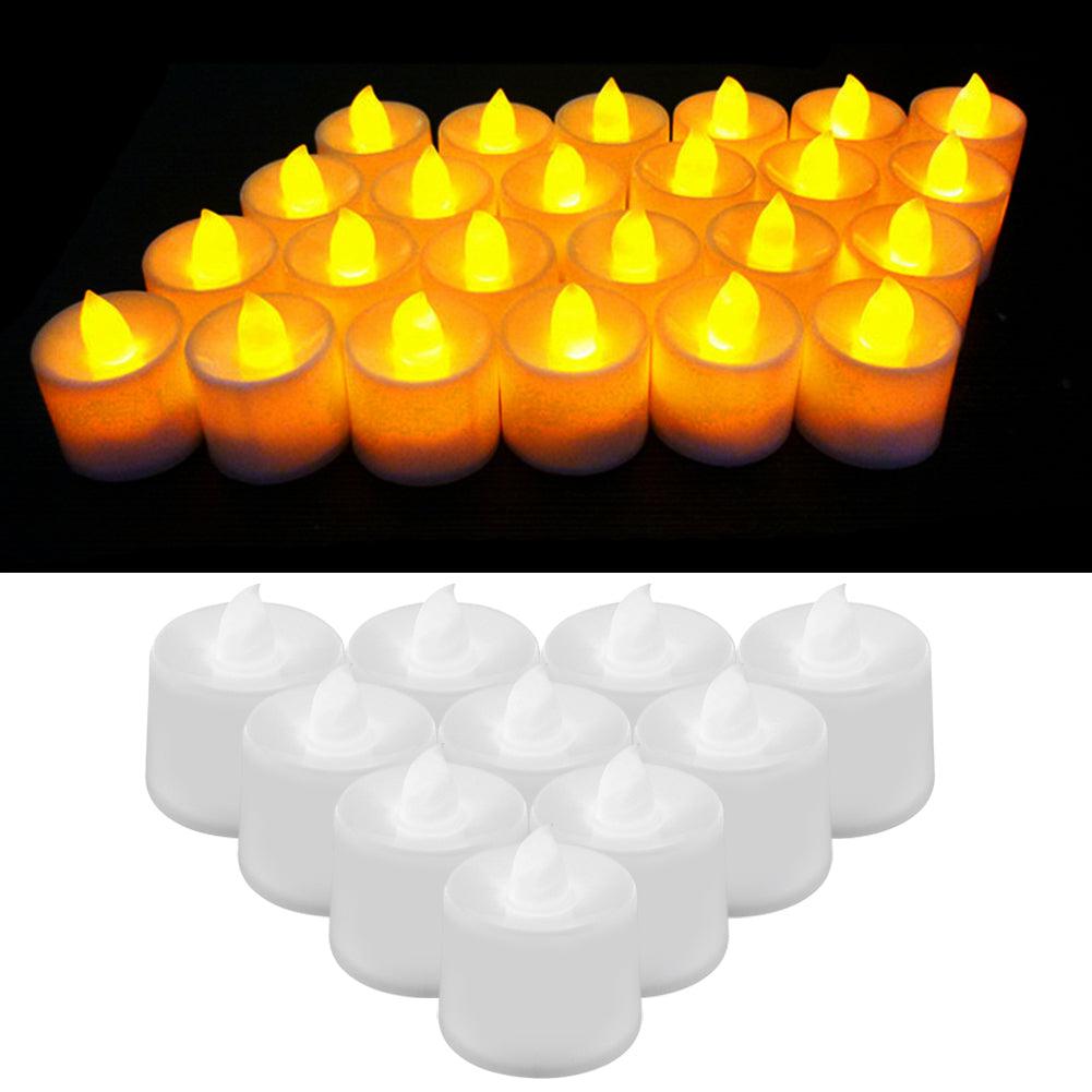 1 PC Creative LED Candle Fake Candles with Moving Flame Outdoor Flickering Flameless Electric Candle Light Multicolor Lamp Simulation Color Flame Tea Light Home Wedding Birthday Decoration