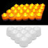 1 PC Creative LED Candle Fake Candles with Moving Flame Outdoor Flickering Flameless Electric Candle Light Multicolor Lamp Simulation Color Flame Tea Light Home Wedding Birthday Decoration