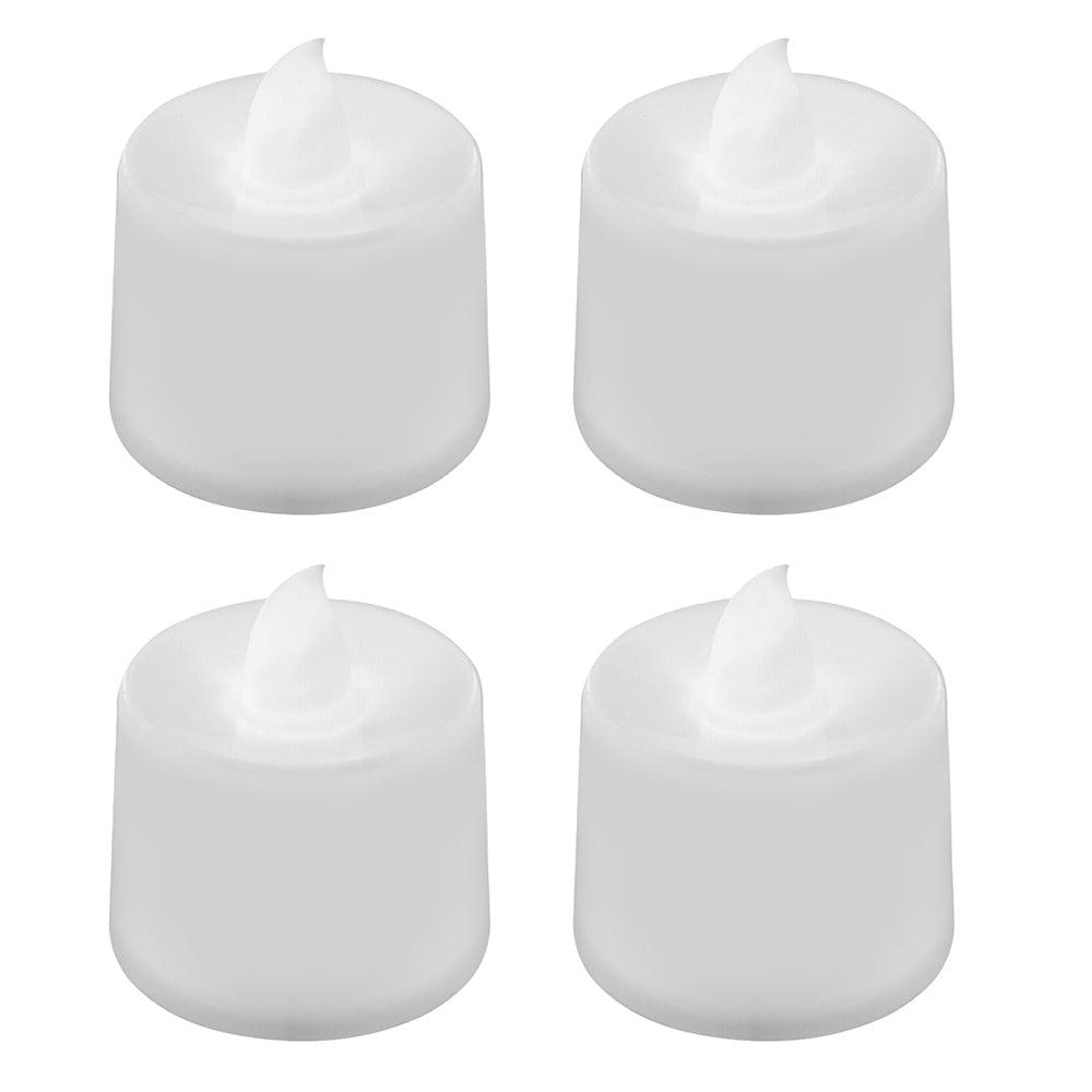 1 PC Creative LED Candle Fake Candles with Moving Flame Outdoor Flickering Flameless Electric Candle Light Multicolor Lamp Simulation Color Flame Tea Light Home Wedding Birthday Decoration
