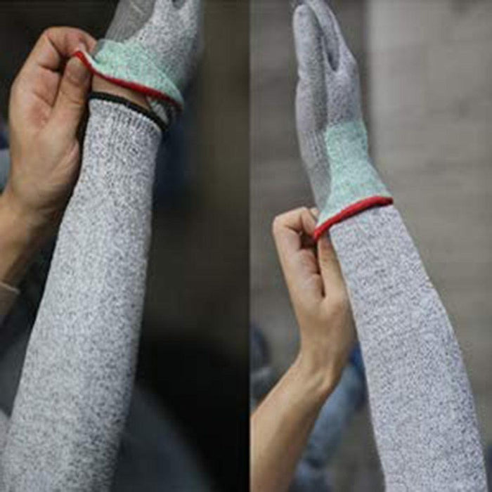 1 PC Men Resistant Work Protection Arm Sleeves Protective Arm Sleeves Anti-cut Work Arm Cover For Garden Kitchen Comfortable Soft Arm Sleeve Thin Arm Protectors For Thin Skin