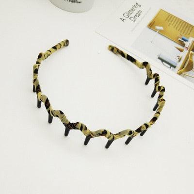 1 pcs Fashion Women Unisex Spring Wavy Hair Band Unisex Hairband for Men Women Sport Hair Hoop Non-slip Headwear Hair Accessories for Men And Women