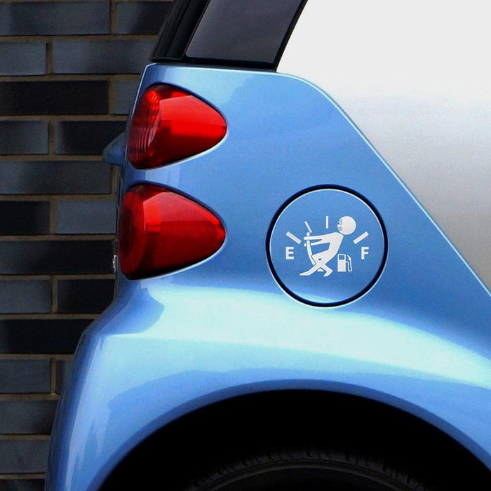 1 Pcs Funny Car Sticker Pull Fuel Tank Pointer To Full Hellaflush Reflective Vinyl Car Sticker Decal Funny High Gas Car Stickers, Reflective Gas Consumption Decal Heat & Water Resistant Fuel Gage Empty Stickers for Car Trucks Motorcycle SUV Van