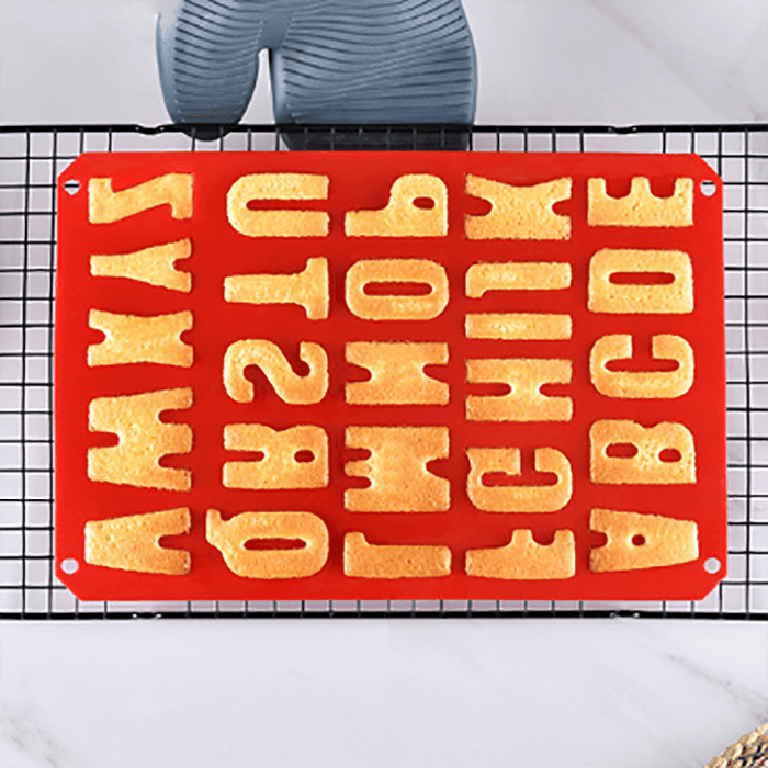 1 Pcs Silicone Large Alphabet Ice Chocolate Letter Mould Stencil Cake Jelly Cupcake Baking Mold Ice Tray Cookie Mold 26 Large Letters Silicone Mold Alphabet Mold Chocolate Mold Biscuit Ice Cube Tray