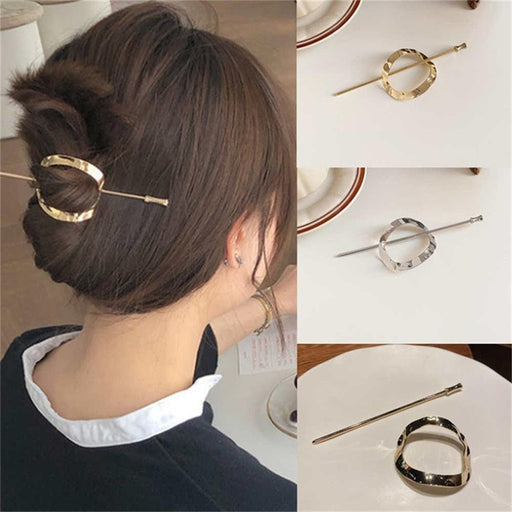 1 Pcs Women Metal Hairpin Retro Style Hair Sticks Hair Bun Cage with Stick Minimalist Hollow Vintage Hair Clips Fashion Hair Accessories for Women