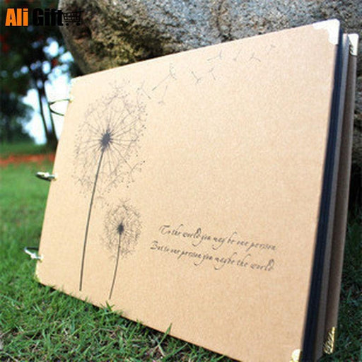 10 Inch DIY Album Dandelion Series DIY Handmade Photo Albums for Lover Baby Wedding Stickers Scrapbooking Family Scrapbook Albums Family Anniversary Gift For Couple