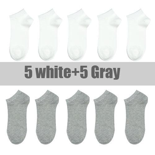 10 Pairs Breathable No Show Sports Socks Solid Color Boat Socks Comfortable Cotton Ankle Socks For Men And Women - ALLURELATION - 500, adult socks, ankle socks, Anti slip socks, basketball socks, bike socks, black and white socks, boat socks, breathable socks, casual socks, comfortable socks, cotton socks, cute socks, invisible socks, no show socks, Socks, socks for girls, socks for men, socks for women, socks outdoor socks - Stevvex.com