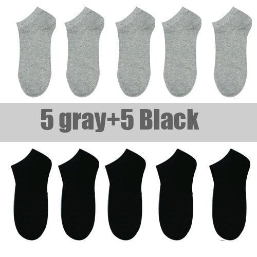 10 Pairs Breathable No Show Sports Socks Solid Color Boat Socks Comfortable Cotton Ankle Socks For Men And Women - ALLURELATION - 500, adult socks, ankle socks, Anti slip socks, basketball socks, bike socks, black and white socks, boat socks, breathable socks, casual socks, comfortable socks, cotton socks, cute socks, invisible socks, no show socks, Socks, socks for girls, socks for men, socks for women, socks outdoor socks - Stevvex.com