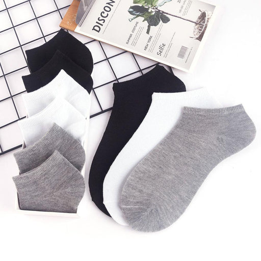 10 Pairs Breathable No Show Sports Socks Solid Color Boat Socks Comfortable Cotton Ankle Socks For Men And Women - ALLURELATION - 500, adult socks, ankle socks, Anti slip socks, basketball socks, bike socks, black and white socks, boat socks, breathable socks, casual socks, comfortable socks, cotton socks, cute socks, invisible socks, no show socks, Socks, socks for girls, socks for men, socks for women, socks outdoor socks - Stevvex.com