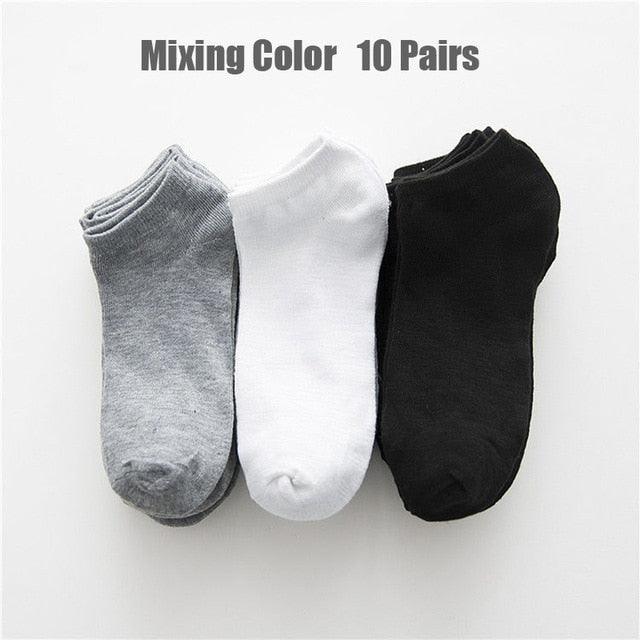 10 Pairs Solid Color Women Socks Breathable Sports socks Casual Boat socks Comfortable Cotton Ankle Socks - ALLURELATION - 500, adult socks, ankle socks, anti skid socks, Anti slip socks, Birthday Gifts, boat socks, breathable socks, Casual Boat socks, casual socks, casual socks for women, colorful socks, comfortable socks, cotton socks, cute socks, cycling socks, female socks, invisible socks, Socks, socks for girls, socks for mens, socks for women, unisex socks, Women socks - Stevvex.com