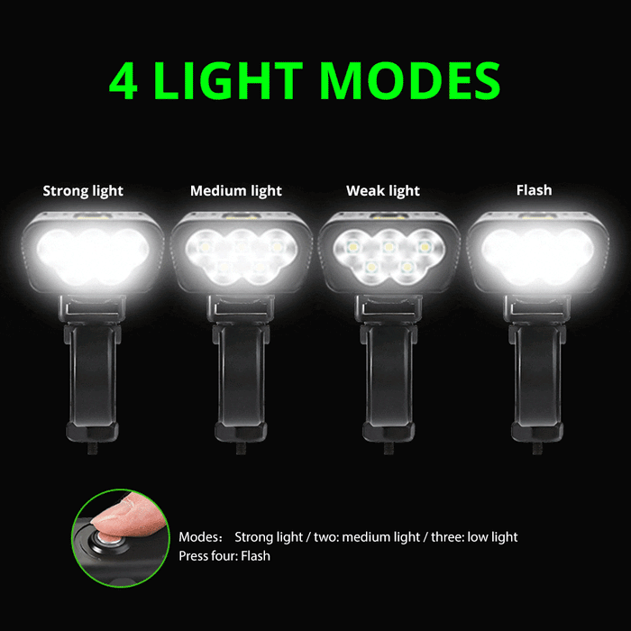 10000mAh Bike Light USB Rechargeable 5000 Lumens Bike Headlight LED Super Bright Front Lights And Back Rear Light Set For Night Riding Bicycle Lights Front And Back Rechargeable With 3 Modes