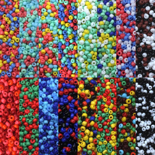 1000pcs/Lot 15g 2mm Mixed Color Charm Glass Seed Beads Bracelet Necklace Earring Spacer For Jewelry Making Accessories Colorful Neon Bead Set For Bracelets Earrings Necklace Craft