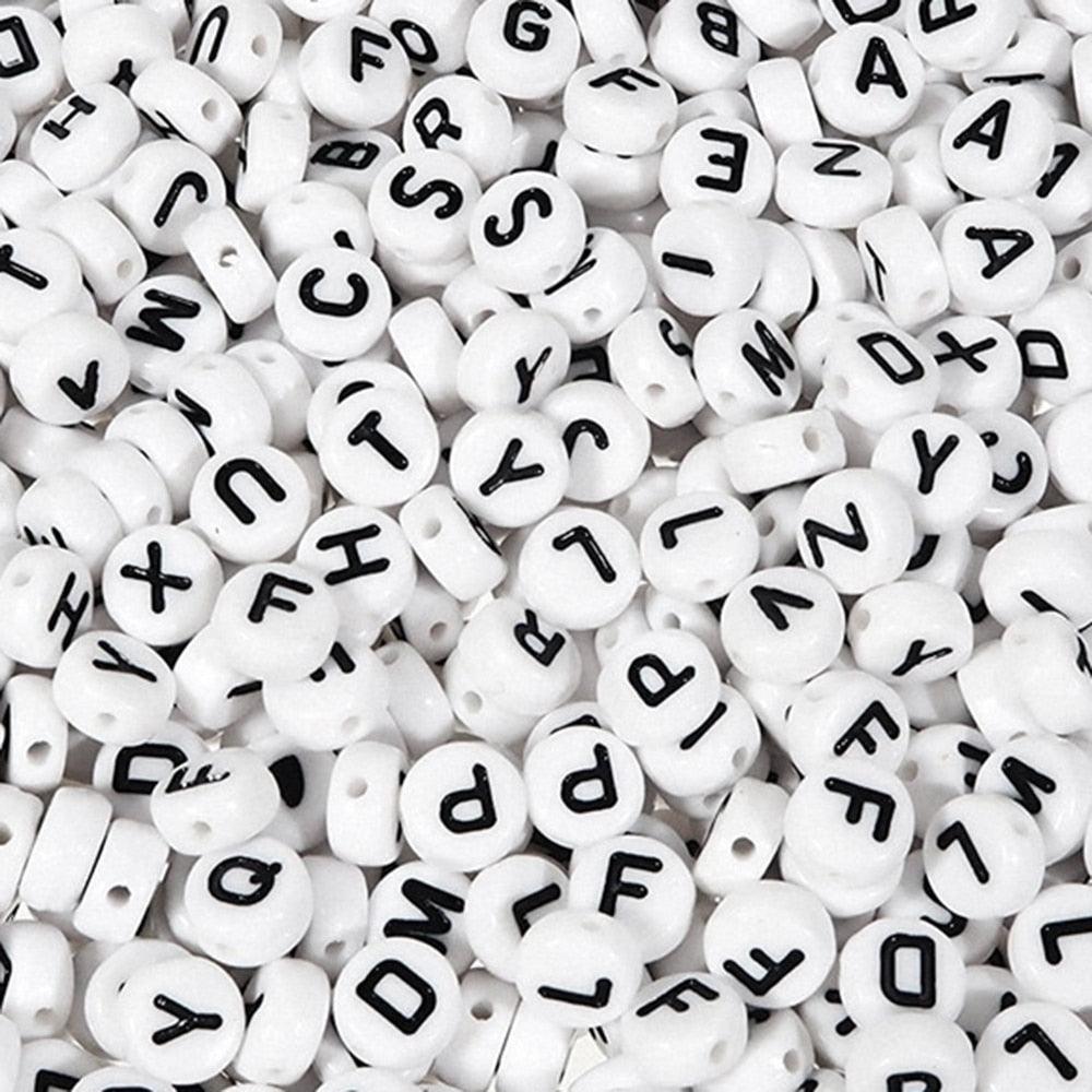 100Pcs/lot Gold Silver Color Letter Beads Flat Round Acrylic Alphabet Spacer Beads For Jewelry Making Bracelet Necklace Acrylic Alphabet Letter Beads A-Z Letter for Jewelry Making