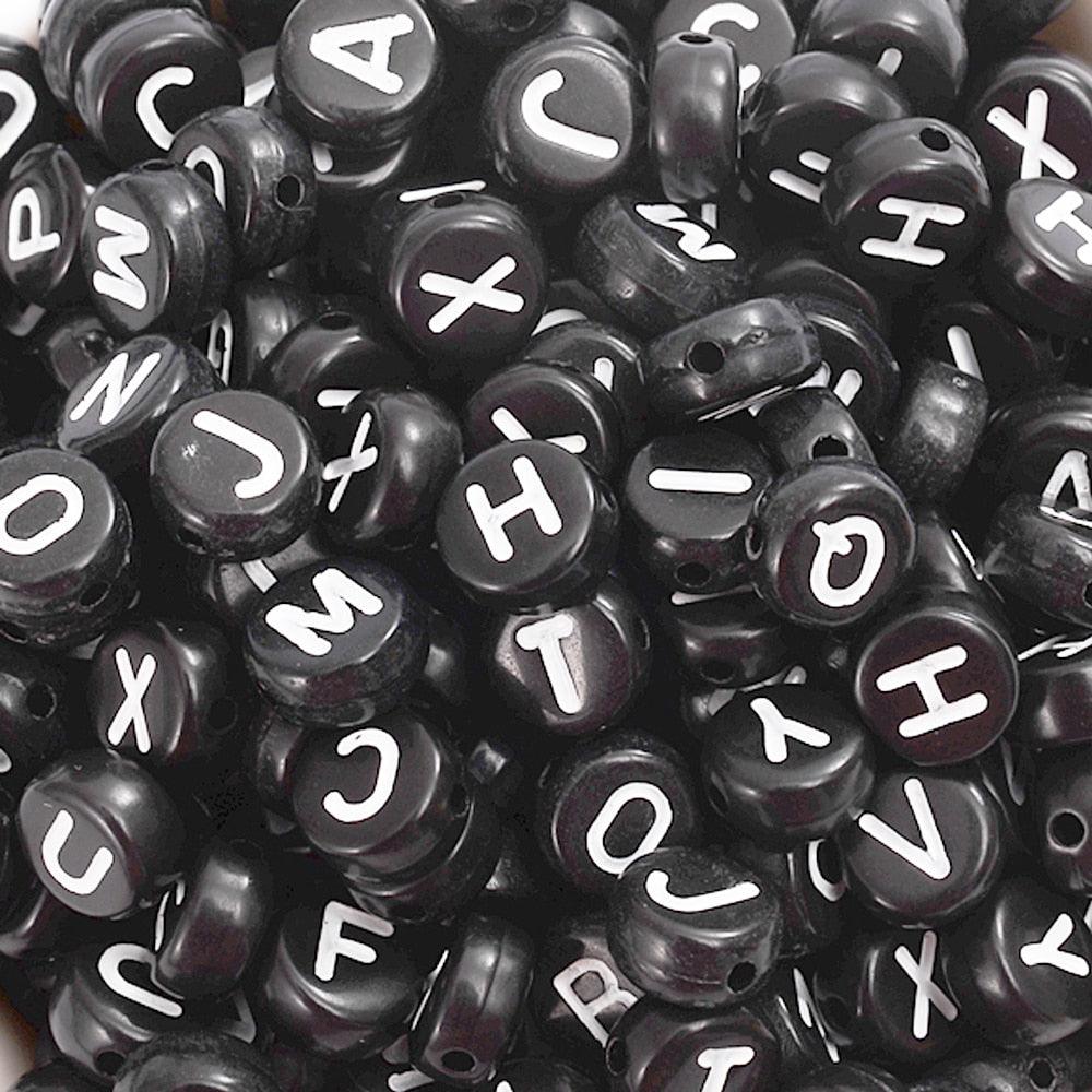 100Pcs/lot Gold Silver Color Letter Beads Flat Round Acrylic Alphabet Spacer Beads For Jewelry Making Bracelet Necklace Acrylic Alphabet Letter Beads A-Z Letter for Jewelry Making