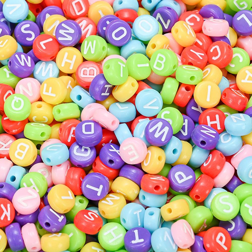 100Pcs/lot Gold Silver Color Letter Beads Flat Round Acrylic Alphabet Spacer Beads For Jewelry Making Bracelet Necklace Acrylic Alphabet Letter Beads A-Z Letter for Jewelry Making