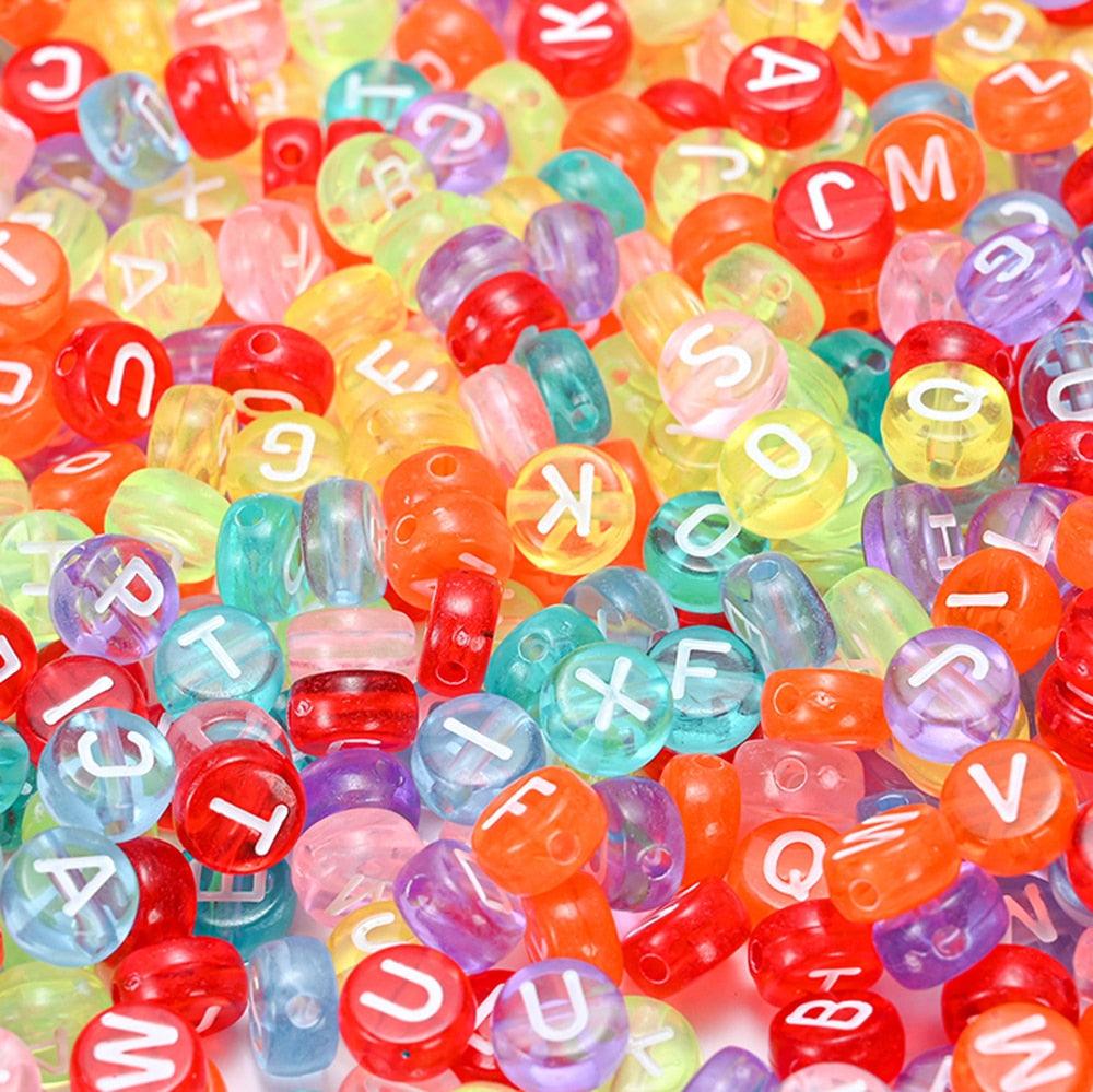 100Pcs/lot Gold Silver Color Letter Beads Flat Round Acrylic Alphabet Spacer Beads For Jewelry Making Bracelet Necklace Acrylic Alphabet Letter Beads A-Z Letter for Jewelry Making