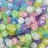 100Pcs/lot Gold Silver Color Letter Beads Flat Round Acrylic Alphabet Spacer Beads For Jewelry Making Bracelet Necklace Acrylic Alphabet Letter Beads A-Z Letter for Jewelry Making