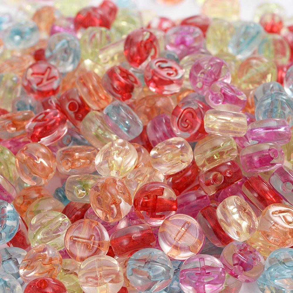 100Pcs/lot Gold Silver Color Letter Beads Flat Round Acrylic Alphabet Spacer Beads For Jewelry Making Bracelet Necklace Acrylic Alphabet Letter Beads A-Z Letter for Jewelry Making