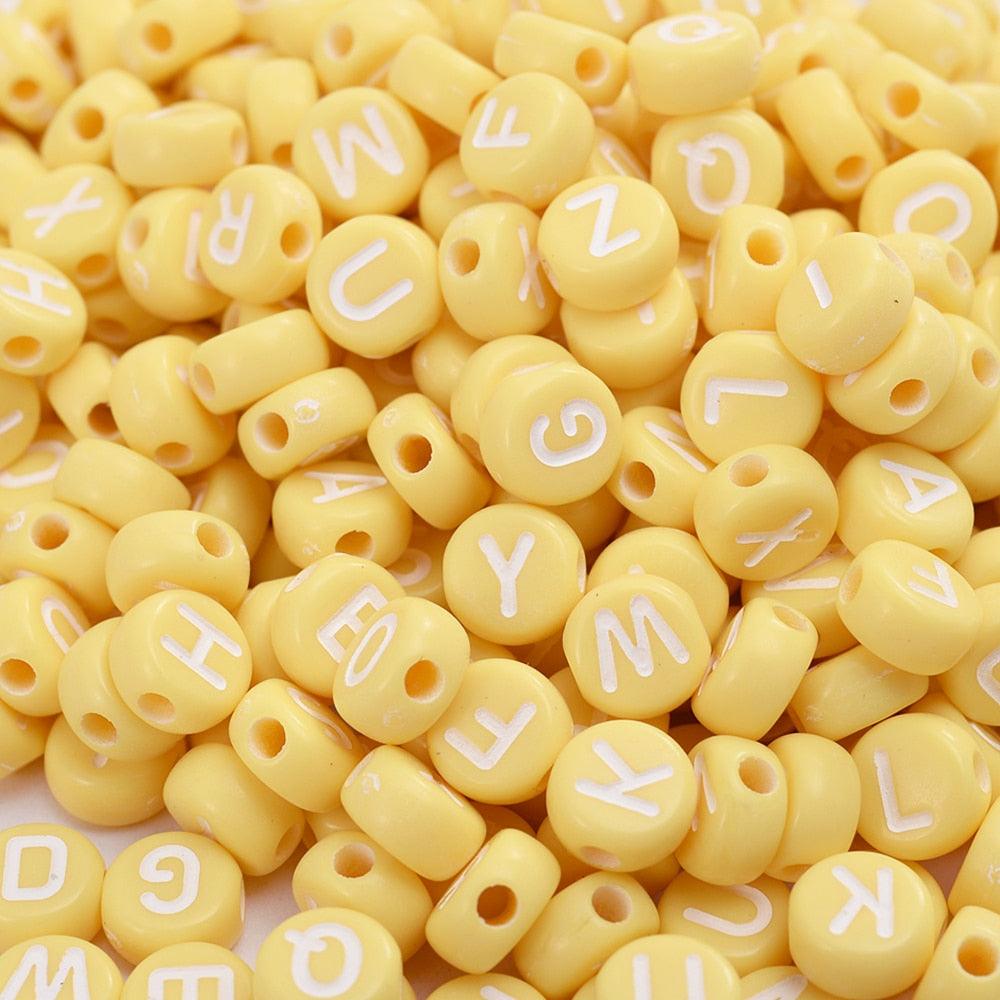 100Pcs/lot Gold Silver Color Letter Beads Flat Round Acrylic Alphabet Spacer Beads For Jewelry Making Bracelet Necklace Acrylic Alphabet Letter Beads A-Z Letter for Jewelry Making