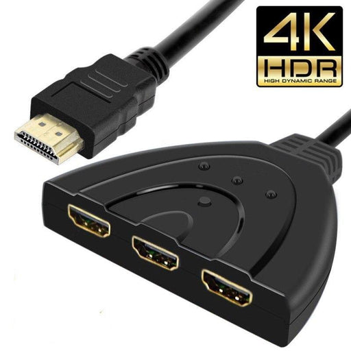 1080P HDMI 3 Ports HDMI Splitter Cable 4K 1080P HDMI Switcher 3 In 1 Out HDMI Splitter With High Speed Pigtail Cable HUB Adapter For Laptop HDTV Projector