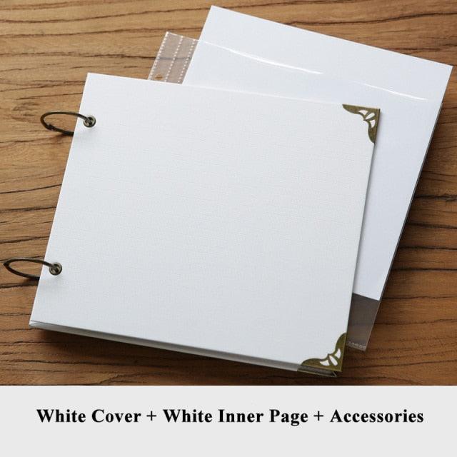 10Inch Wedding Photo Album Scrapbook Cardboard Albums Photo Baby Scrapbooking Album Blank Cover Travel Albums For Photos Home Decor House Decoration DIY Memorable Gifts For Loved Ones