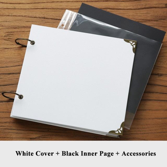 10Inch Wedding Photo Album Scrapbook Cardboard Albums Photo Baby Scrapbooking Album Blank Cover Travel Albums For Photos Home Decor House Decoration DIY Memorable Gifts For Loved Ones