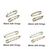 10pcs/lot Safety Pins Brooch Blank Base Brooch Pins 50/80/90mm Pins 3/5 Rings Jewelry Pin for Jewelry Making Women's Brooch Pins Pullover Scarf Clips Stainless Steel Heavy Duty Safety Pin