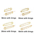 10pcs/lot Safety Pins Brooch Blank Base Brooch Pins 50/80/90mm Pins 3/5 Rings Jewelry Pin for Jewelry Making Women's Brooch Pins Pullover Scarf Clips Stainless Steel Heavy Duty Safety Pin